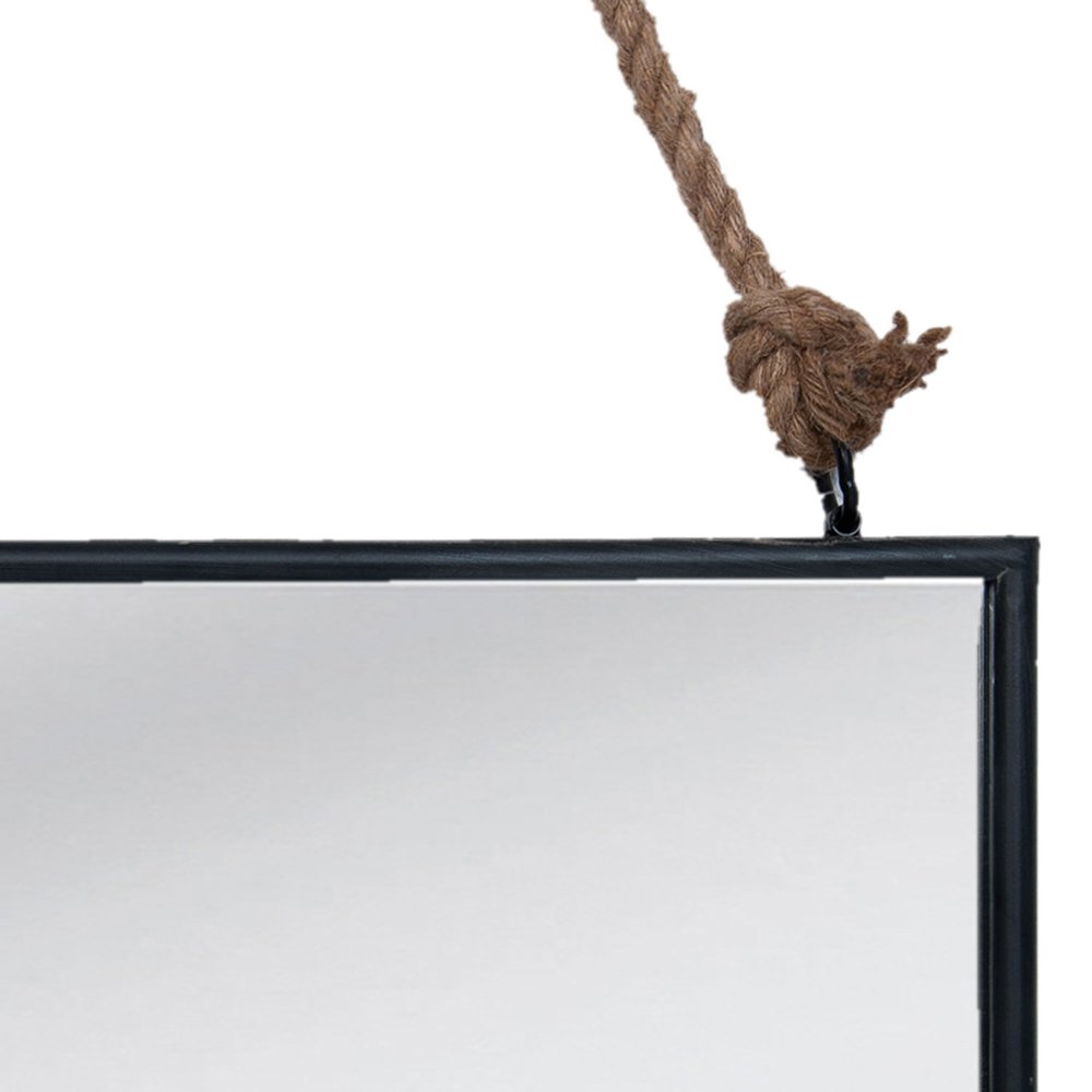 Mirror 50x40 cm Black MDF Large Mirror