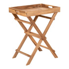 Dienbladtafel teak 29x39x49,5 cm