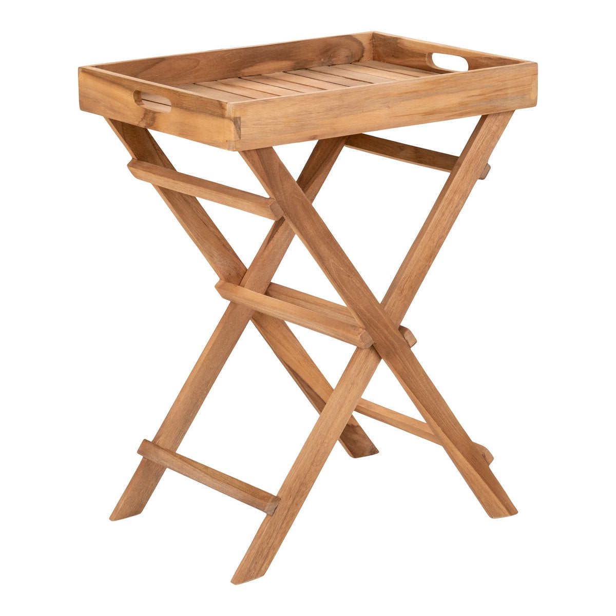 Dienbladtafel teak 29x39x49,5 cm