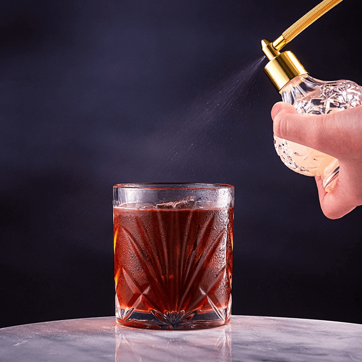 Whiskyglazen set met granieten stenen