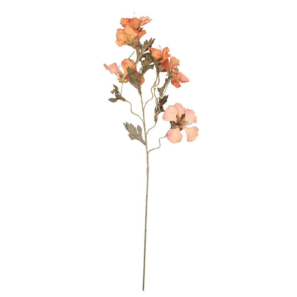 Kunstbloem 82 cm oranje kunststof