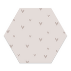 Wall hexagon kids hearts