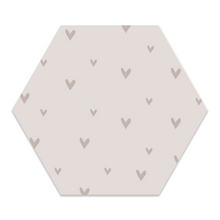 Wall hexagon kids hearts