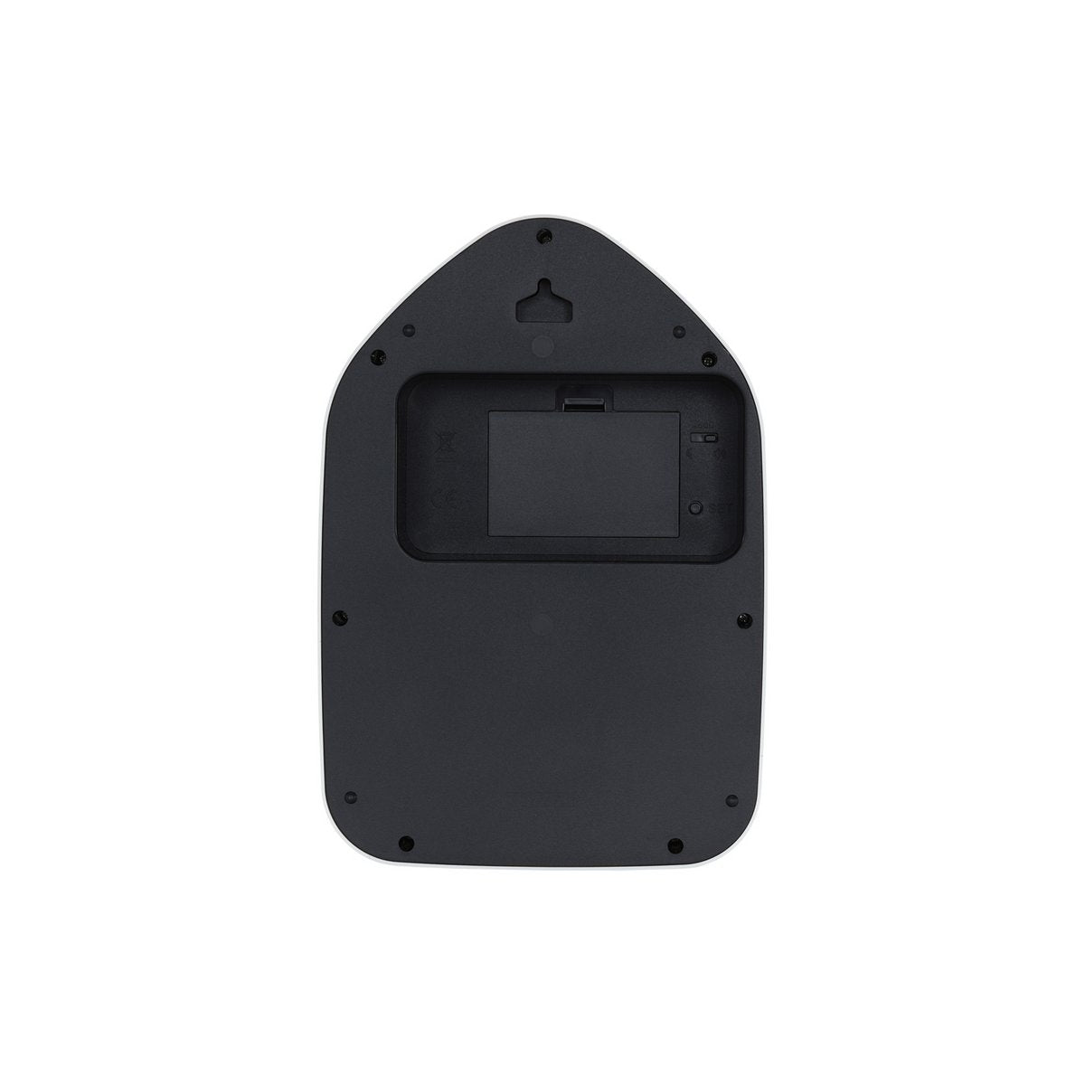 Wandklok huisvorm 29 cm wit