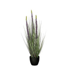 Kunstplant siergras 80 cm groen paars
