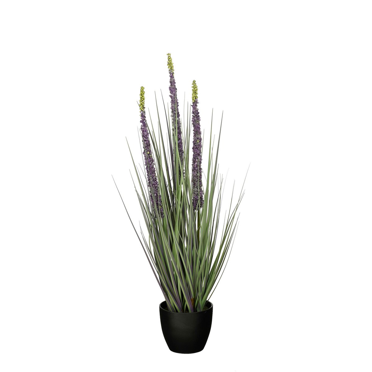 Kunstplant siergras 80 cm groen paars