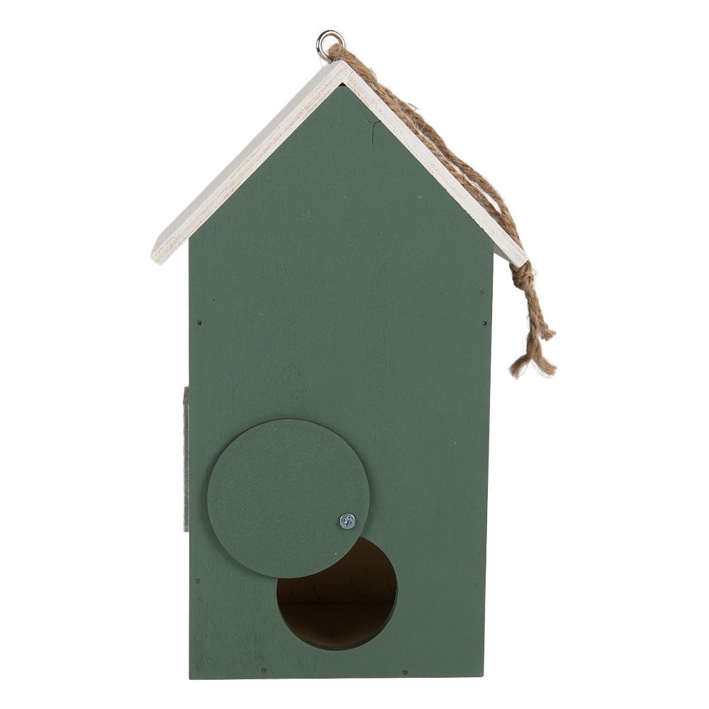 Vogelhuis 15x10x22 cm groen hout