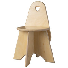 Houten kinderstoel kleuter naturel