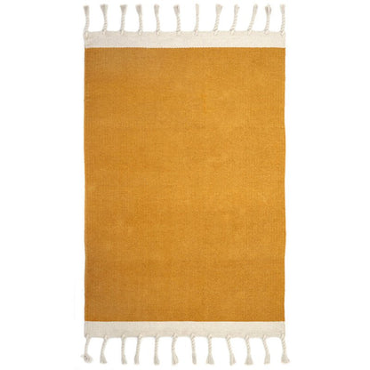 LISBOA MUSTARD contemporary cotton rug