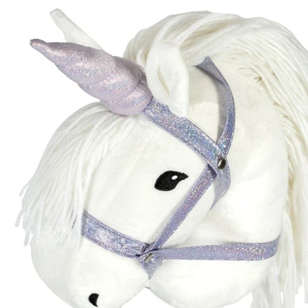 Unicorn hoorn en halter roze glitter