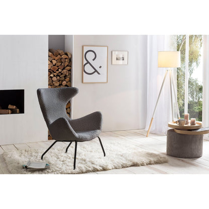 Relax fauteuil teddybont grijs 77x62x95 cm