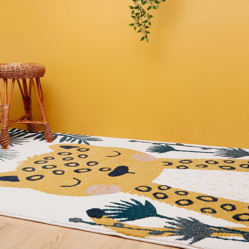 Kinder tapijt luipaard 120x170 cm velours