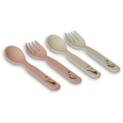 Bestekset 4-delig bioplastic PLA