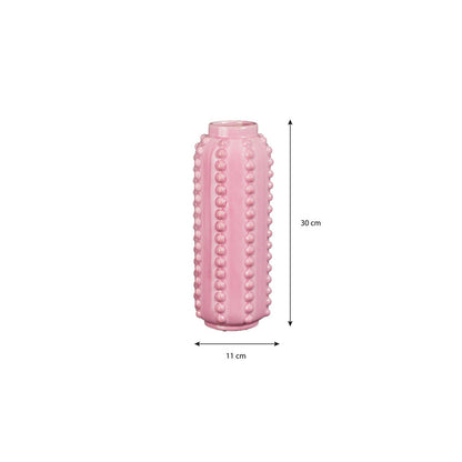Vaas keramiek 30 cm roze