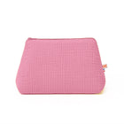 Toilettas roze biologisch katoen 23x17x13 cm