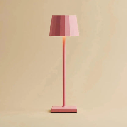 Tafellamp roze oplaadbaar metaal 38 cm
