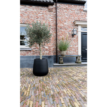 Plantenpot Vermont black 44x46 cm fiberstone