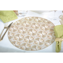 Ronde plaat goud 38x38x1 cm plastic