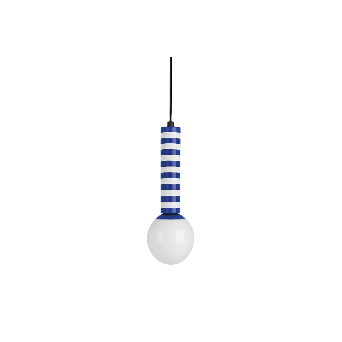 Hanglamp 12 cm blauw ijzer