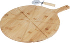 Pizza snijplank met snijder bamboe 50x37x1.2 cm