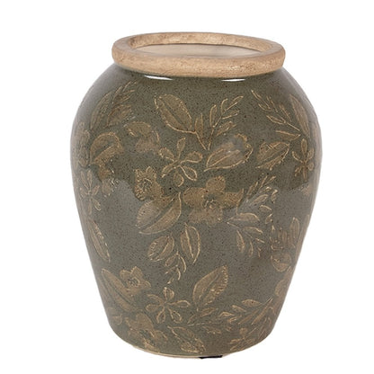 Vase Ø 13x15 cm Green Ceramic