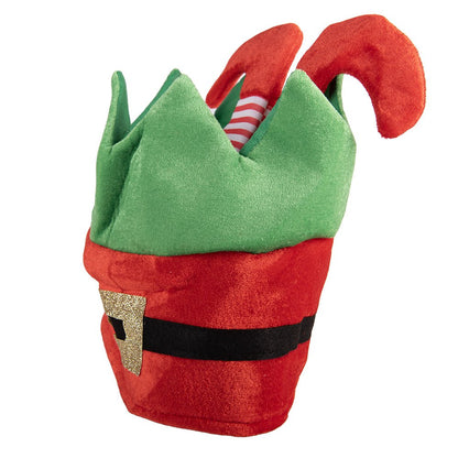 Christmas Decoration Christmas Hat 30x26 cm Red Synthetic