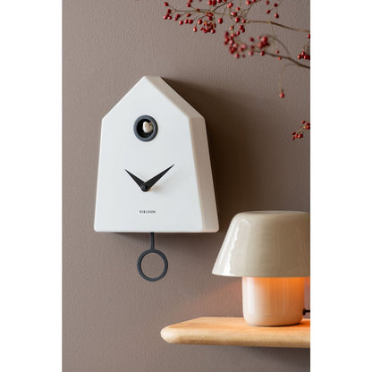 Wandklok Grafico 22x36 cm wit