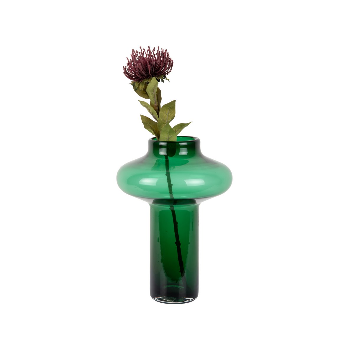 Vaas glas groen 20 cm