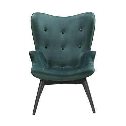 Fauteuil groen fluweel 80x99x92 cm
