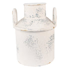 Decoratie melkbus Ø 18x22 cm beige ijzer