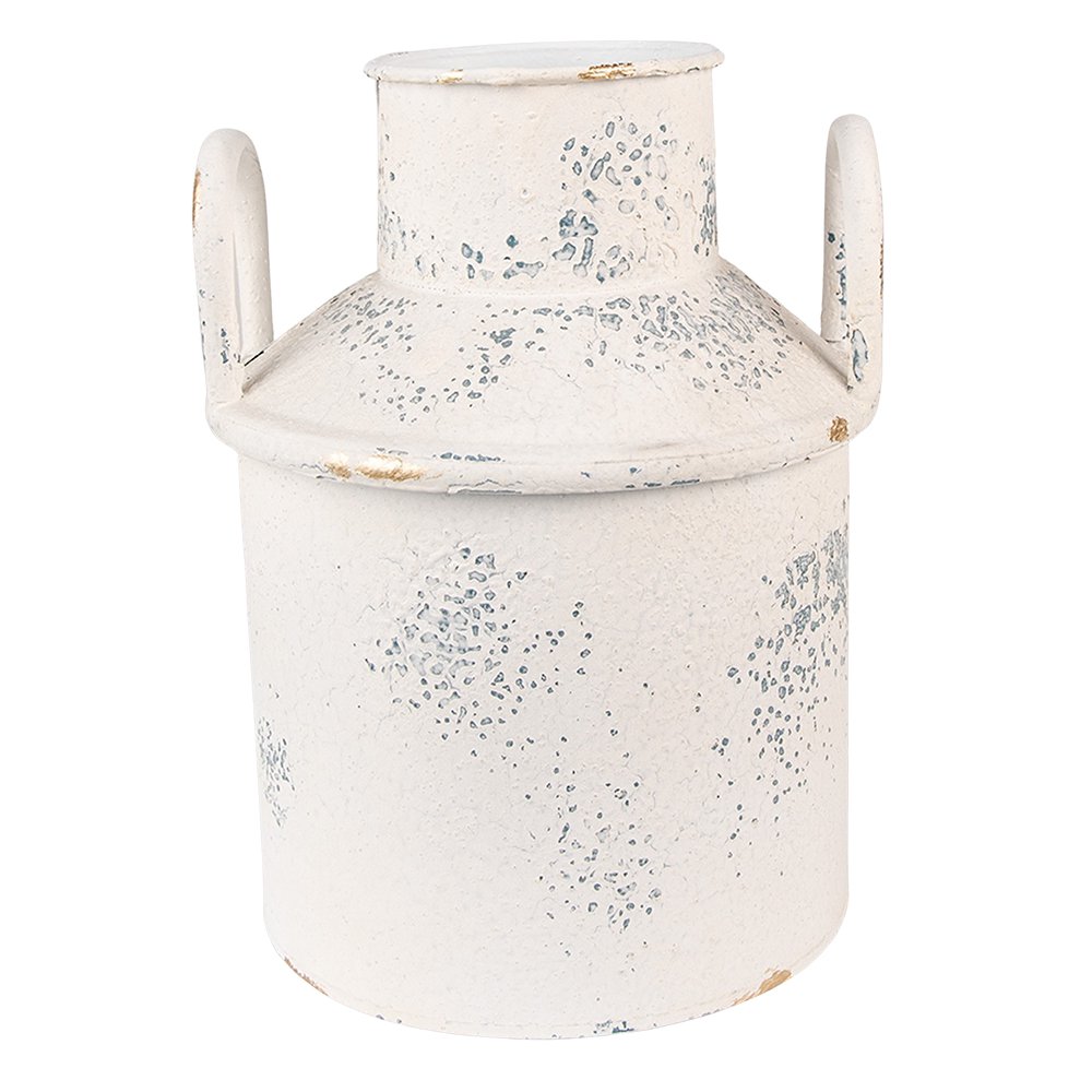 Decoratie melkbus Ø 18x22 cm beige ijzer