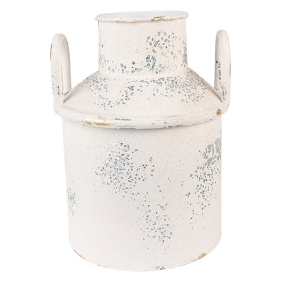 Decoratie melkbus Ø 18x22 cm beige ijzer