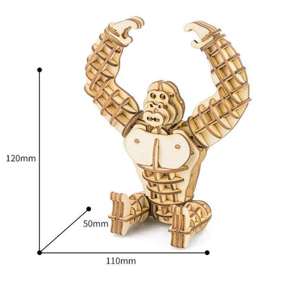 Robotime, 3D Wooden Puzzle Gorilla, TG201, 11x5x12cm