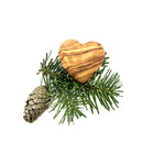 Kerstboomhanger hart olijfhout 4,5 cm