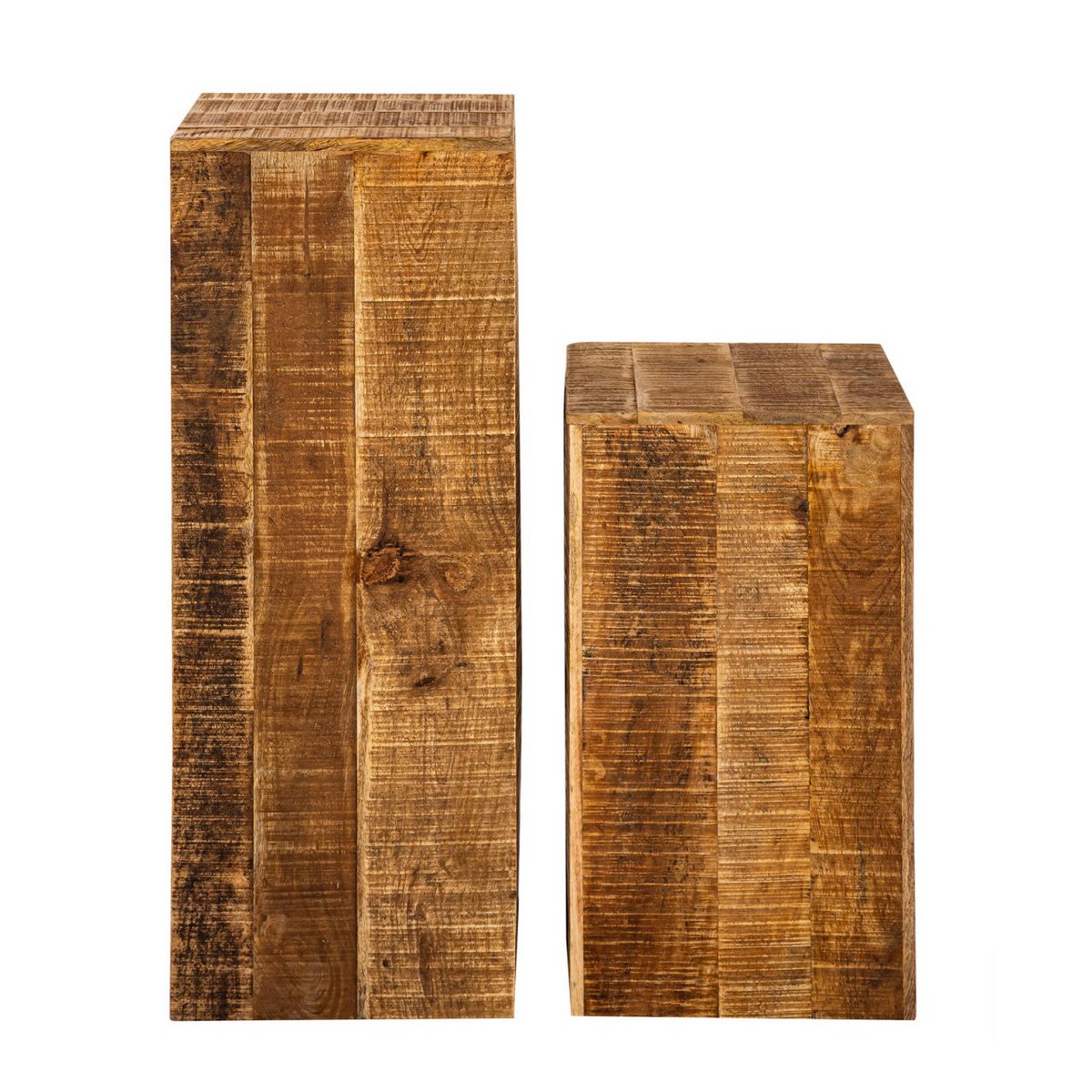 Bloemzuil 27x27 Cm Hoogte 50 Of 73 Cm Mangohout Decoratief