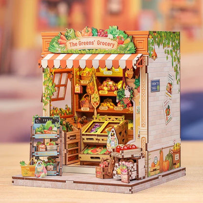 Cutebee, 3D DIY huisje, The Green Grocery, CWGC213, 16,2x15,8x20,6cm