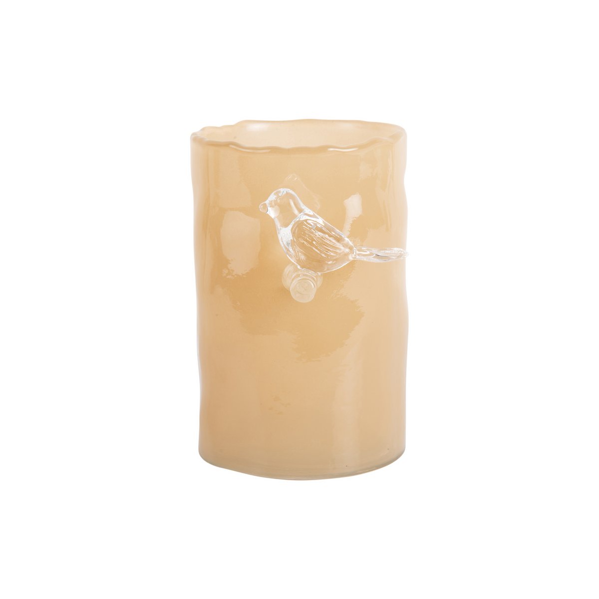 Vaas glas geel 15x10 cm