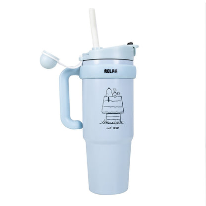 Snoopy - Thermal mug including straw (850 ml)