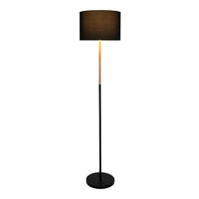 Staande lamp Tessile 126 cm metaal zwart natuur