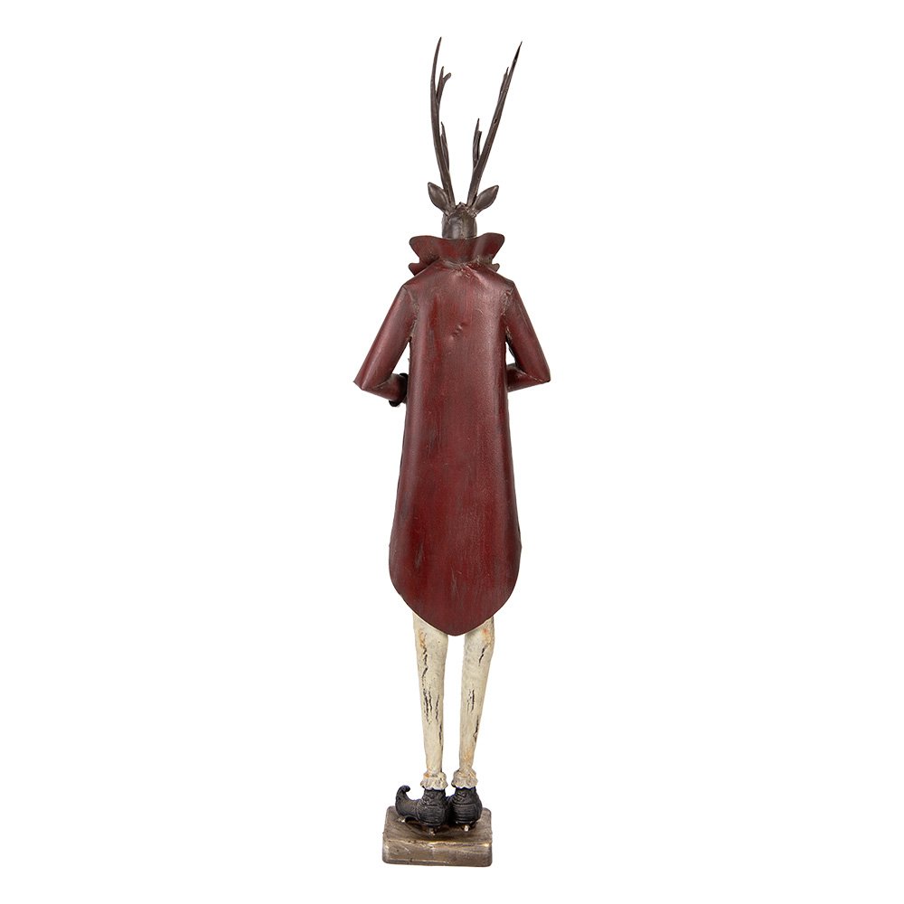 Hertenbeeld metaal bruin 19x15x83 cm