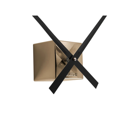 Wandklok 40 cm goud plastic