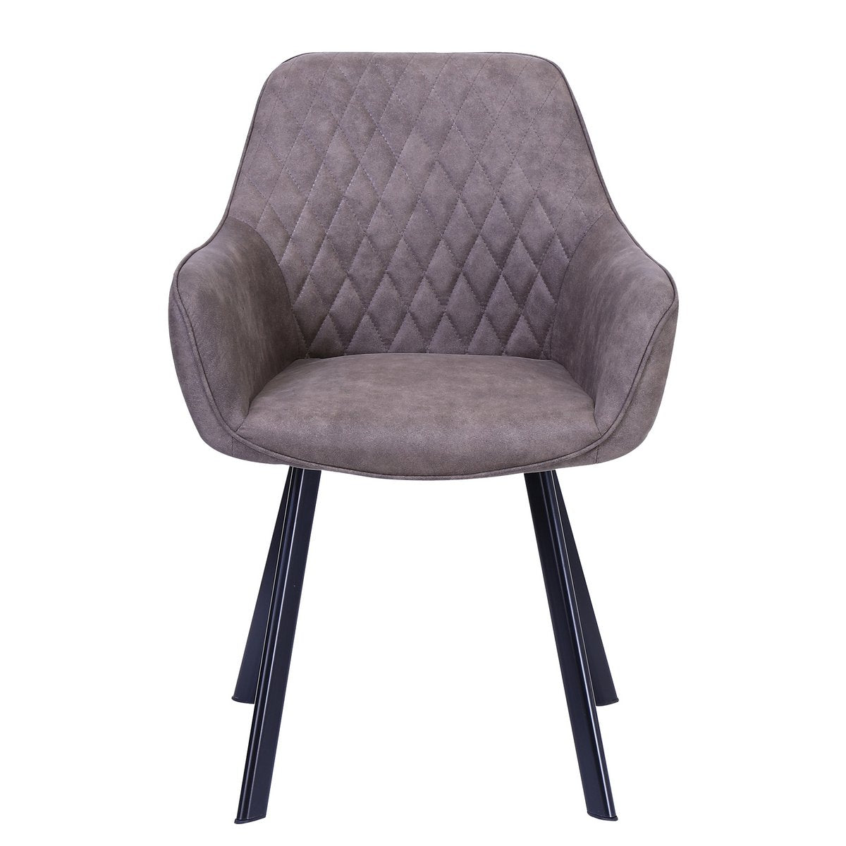 Fauteuils set 2 taupe microvezel