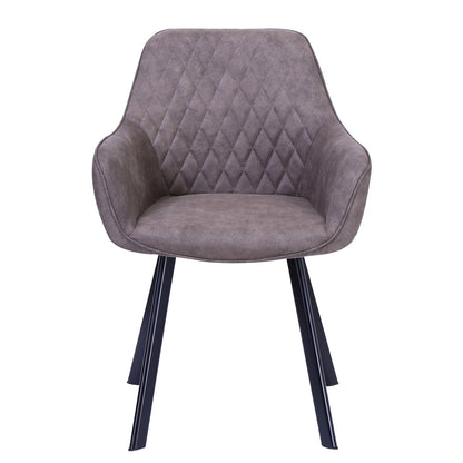 Fauteuils set 2 taupe microvezel