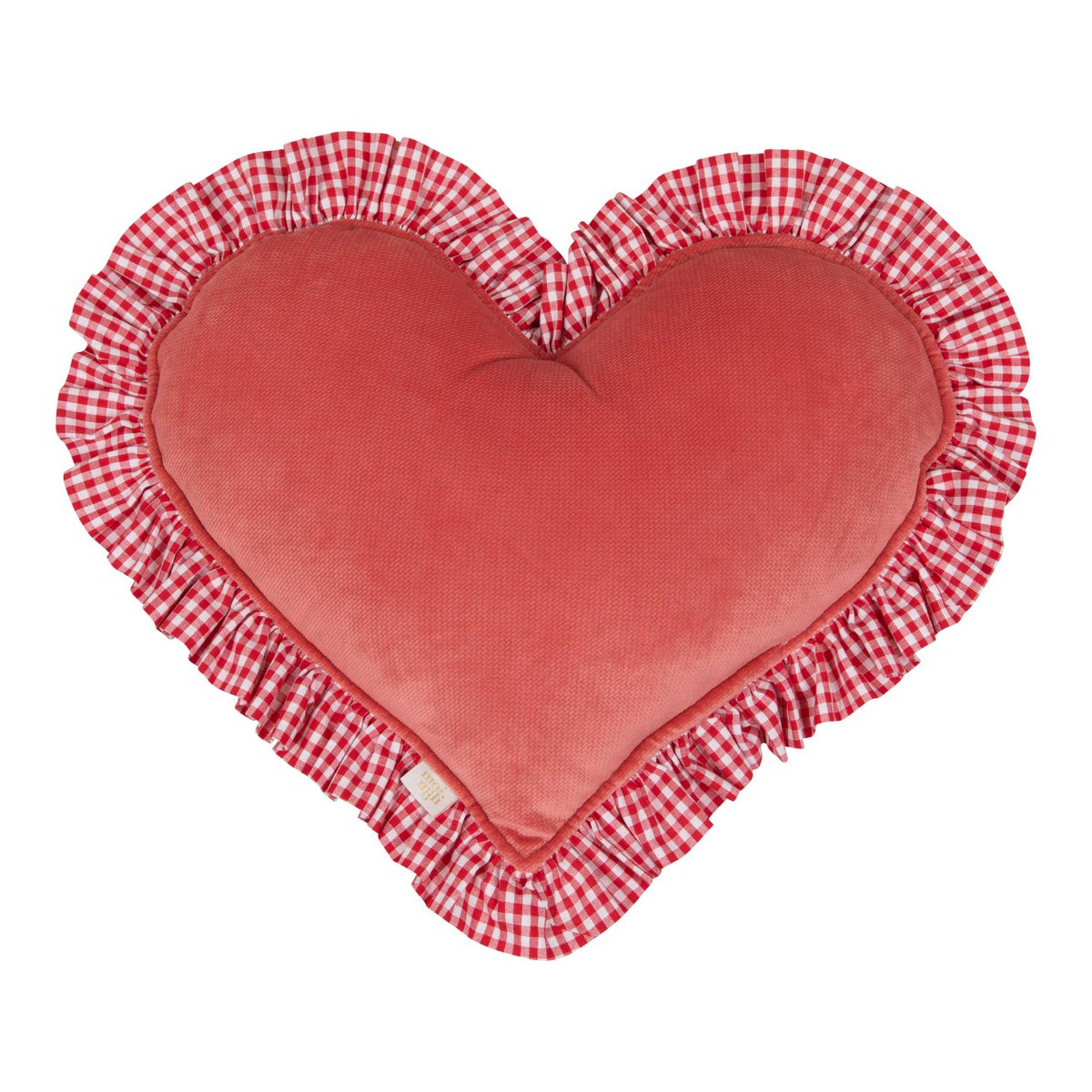 Hartkussen "Coral Interior" vakantie rood geschenk in hartvorm, romantisch kamer decor, stijlvol beddengoed, cadeau voor haar, rustieke kerstdecor (Kopia)