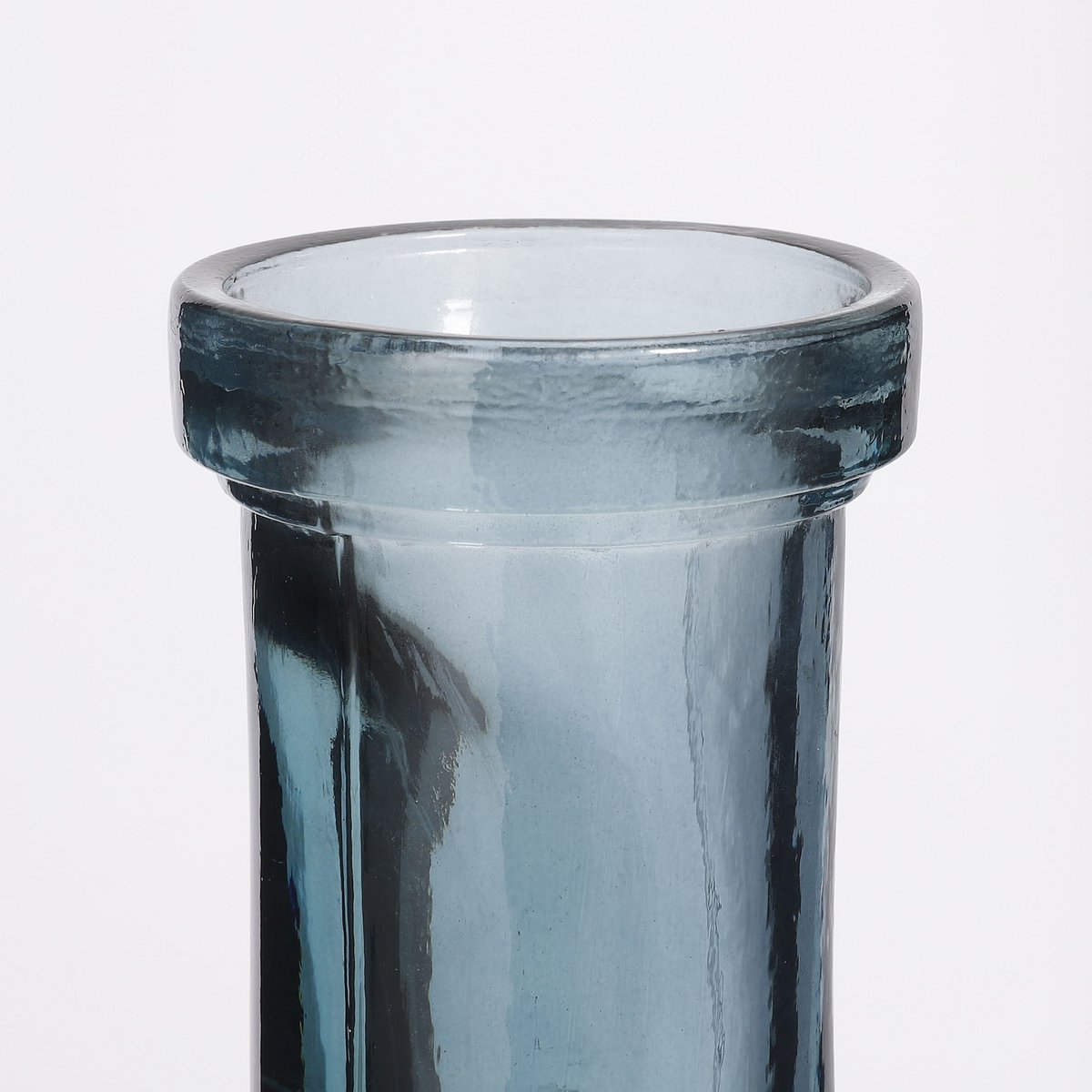 Vaas glas lichtblauw 18x18x75 cm