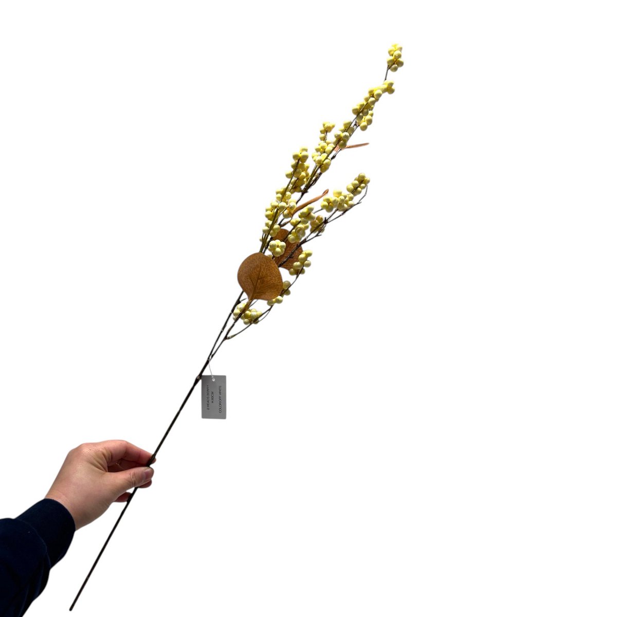 Kunstbloem zijde wit 83 cm