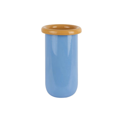 Vaas glas geel 14x14x25 cm