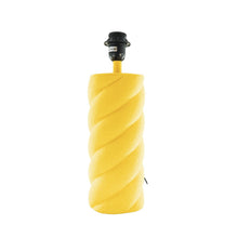 Table Lamp Ceramic Neon Yellow With E27 12x12x28 Cm Decorative