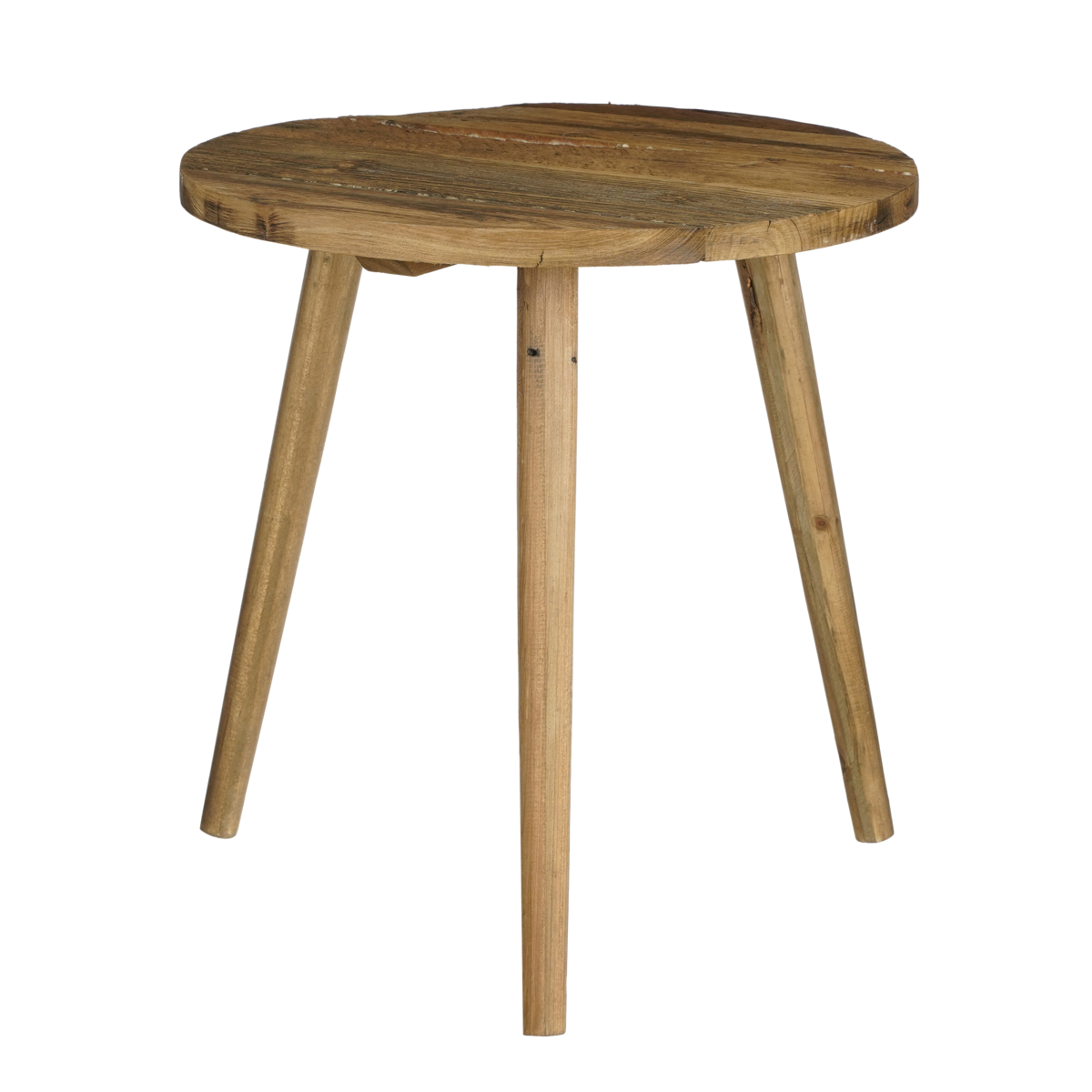 Bijzettafel 43 cm gerecycled hout bruin