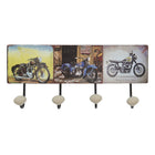 Wall coat rack 40x5x17 cm Brown Iron Motor